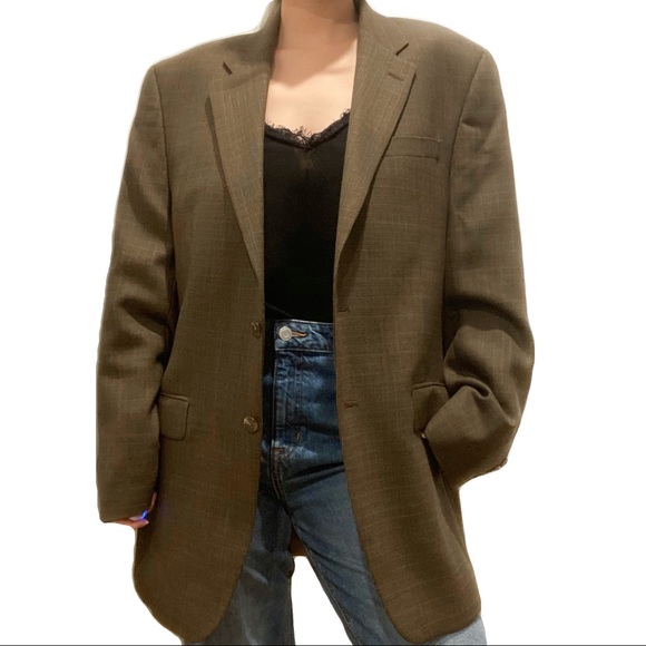 VINTAGE LAUREN RALPH LAUREN WOOL SUIT JACKET BLAZER - Picture 4 of 5